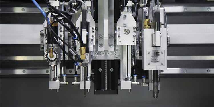 Quick, precise and completely reliable – Rehm is developing a new curtain nozzle for highly selective conformal coating