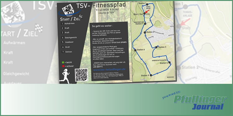„Fit mit Weiß und Blau – created by TSV“: der Fitnesspfad für alle