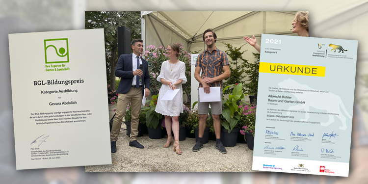 Nürtingen. Albrecht Bühler Baum und Garten GmbH BGL-Bildungspreis und Schnuppertag kommen gut an