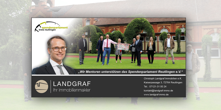 Reutlingen. Landgraf als Immobilienmakler erfolgreich und sozial engagiert