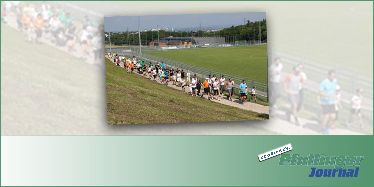 Start der Charitylauf-Challenge der Fußballabteilung Eningen