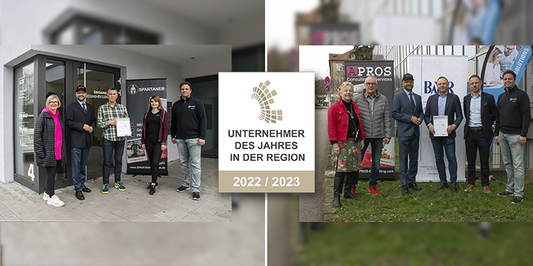 Auszeichnung Unternehmen des Jahres in der Region Reutlingen 2023