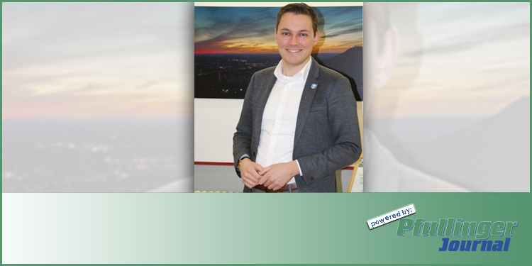 Frischer Wind im Eninger Rathaus: Eric Sindek ist seit sechs Monaten im Amt